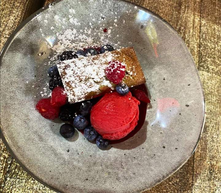 Financier sorbet aux fruits Nice